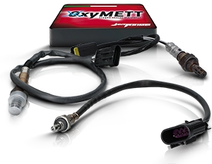 Sondas lambda para motocicletas con cables, conectores y unidad de control de XyMETT.